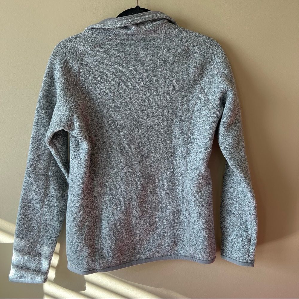 Patagonia Women’s Gray Better Sweater Quarter Zip Pullover Small - Picture 8 of 8